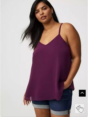 torrid deep plum V-neck Sophie camisole
